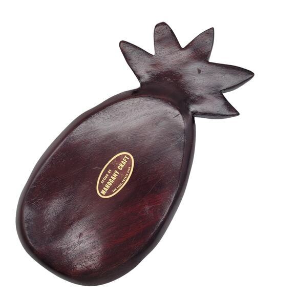 MCM Vintage Wooden Pineapple Crafted by Mahogany Craft in San Juan Puerto‎ Rico - Picture 2 of 4